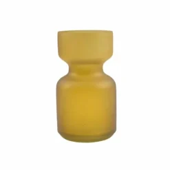 A La Glazen Vaasje Klein Frosted Mustard
