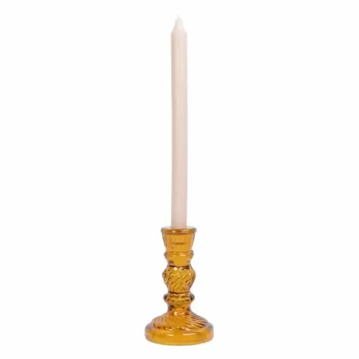 A La Kandelaar Antique Glass Mustard