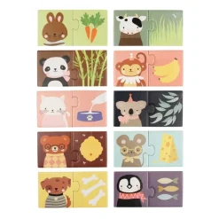 A Little Lovely Company Matching Puzzel Dieren Snacks