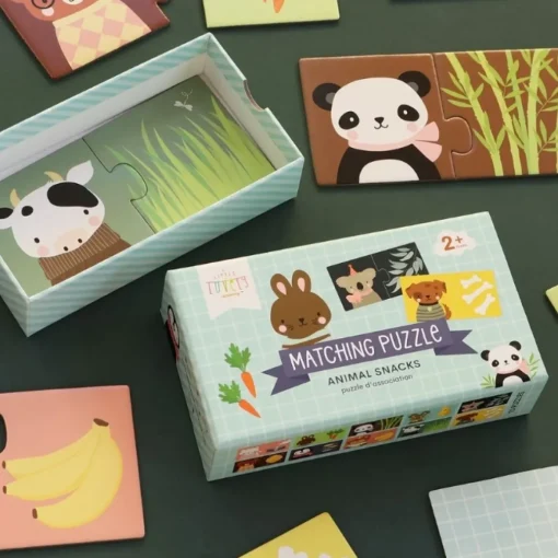 A Little Lovely Company Matching Puzzel Dieren Snacks