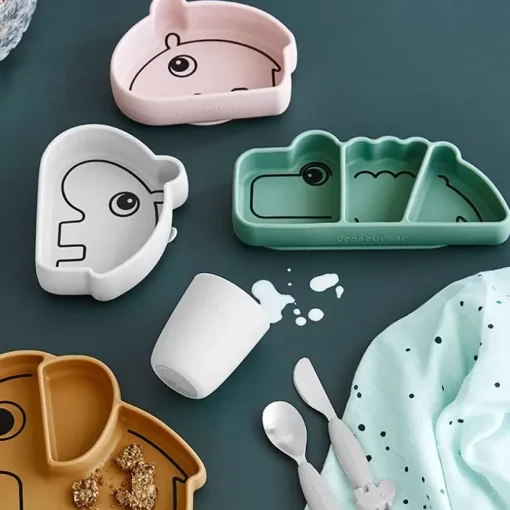 Antislip Siliconen Snackbord Croco Groen Done By Deer