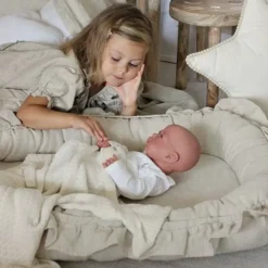 Babynest Pure Nature Ruffles Linnen Nature Cotton & Sweets