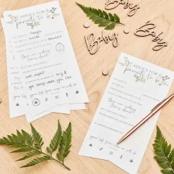 Babyshower Invulkaarten Botanical Baby (10St) Ginger Ray