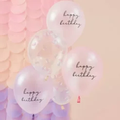 Ballonnen Happy Birthday Mermaid Magic (5St) Ginger Ray