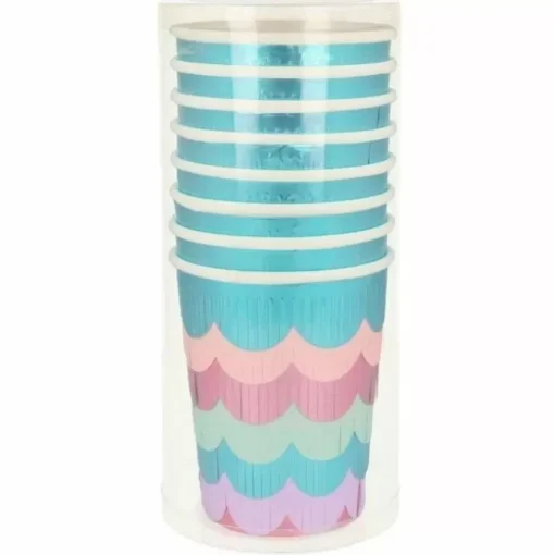 Bekertjes Fringe Mermaid Tail (8St) Meri Meri