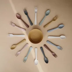 Bestek Vork En Lepel Blush Mushie