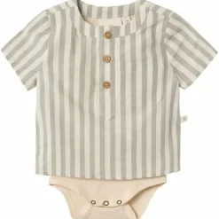 Bestel Nu Het Schattige Lil' Atelier Romper Shirt Dino Turtledove - Perfect Voor Jouw Kleintje!