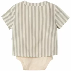 Bestel Nu Het Schattige Lil' Atelier Romper Shirt Dino Turtledove - Perfect Voor Jouw Kleintje!