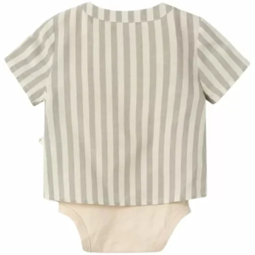 Bestel Nu Het Schattige Lil' Atelier Romper Shirt Dino Turtledove - Perfect Voor Jouw Kleintje!