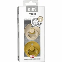 Bibs Fopspenen Set Vanilla/Mustard (0-6M)