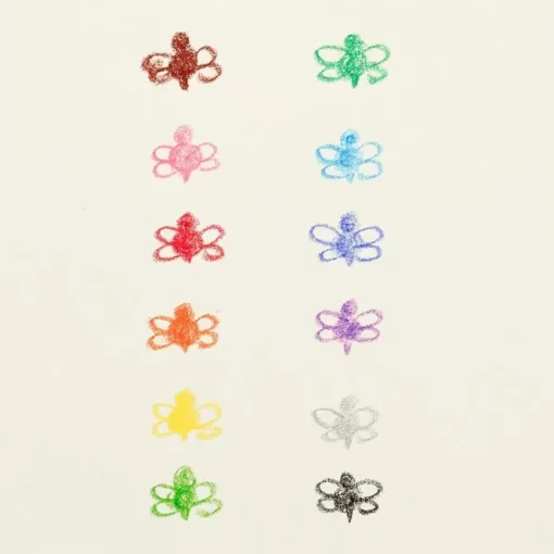 Bijenwas Krijtes Briljant Bee (12St) Ooly