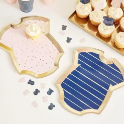 Bordjes Rompers Navy & Pink Gender Reveal (8St) Ginger Ray