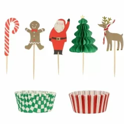 Cupcake Set Kersthuisje Meri Meri