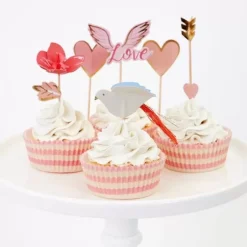 Cupcake Set Valentine Heart Meri Meri