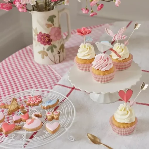 Cupcake Set Valentine Heart Meri Meri