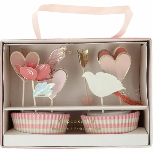 Cupcake Set Valentine Heart Meri Meri