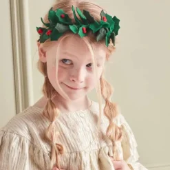 Diadeem Holly Christmas Vilt Meri Meri