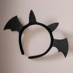 Diadeem Vleermuis Glitter Zwart Ginger Ray