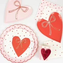 Feestelijke Hartjes Borden Van Meri Meri - Set Van 8 Voor Speciale Gelegenheden