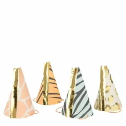 Feesthoedjes Safari Animal Print (8St) Meri Meri