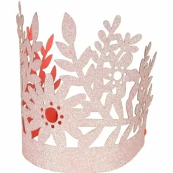 Feestkroontjes Glitter Roze (8St) Meri Meri