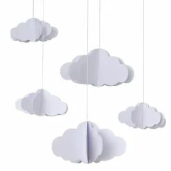 Hangdecoratie Wolken (5St) Hello Baby Ginger Ray
