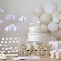 Hangdecoratie Wolken (5St) Hello Baby Ginger Ray