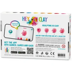 Hey Clay Boetseerklei Animals Piggy, Horse, Rabbit (6St)