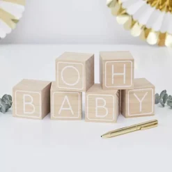 Houten Blokken Gastenboek Oh Baby! Ginger Ray
