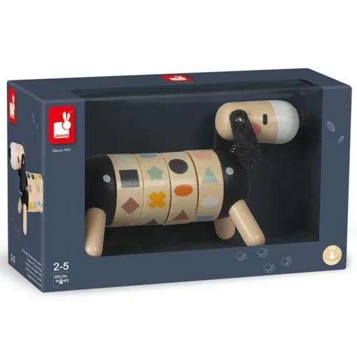 Houten Hond Met Vormen En Kleuren Sweet Cocoon Janod