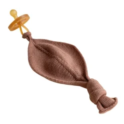 Hvid Speendoekje Titi Terracotta