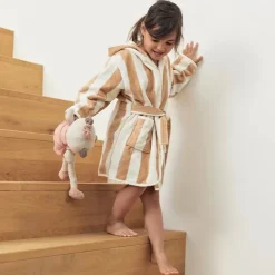 Jollein Badjas Stripe Terry Biscuit