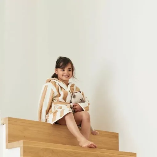 Jollein Badjas Stripe Terry Biscuit