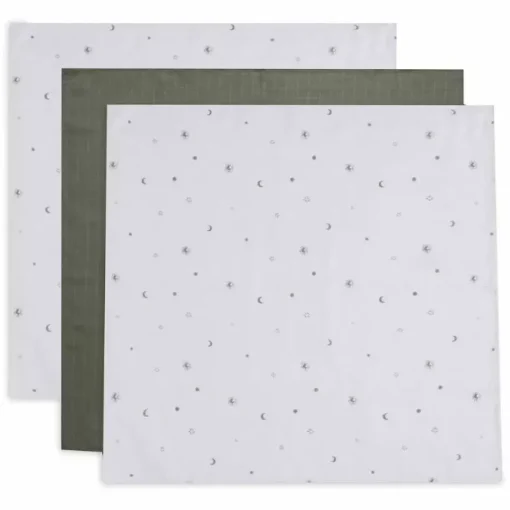 Jollein Hydrofiele Doeken Stargaze Leaf Green (3St)