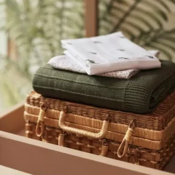 Jollein Ledikantdeken Pure Knit Leaf Green