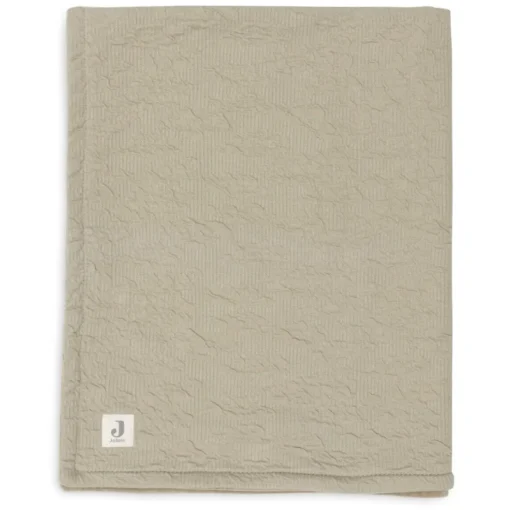 Jollein Ledikantdeken Soft Waves Olive Green/Velvet 100X150Cm