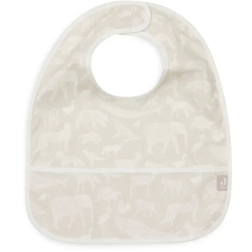 Jollein Waterproof Slabben Animals Nougat (2St)