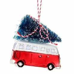 Kersthanger Camper Met Kerstboom Sass & Belle