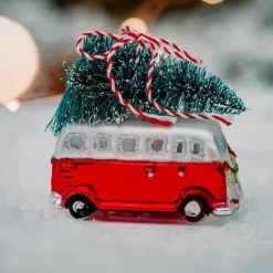 Kersthanger Camper Met Kerstboom Sass & Belle