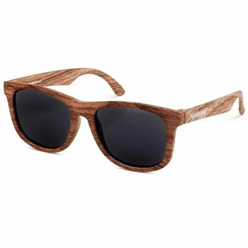 Kinderzonnebril Wayfarer Golds Hout (3-6J) Hipsterkid