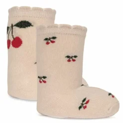 Konges Slojd Sokken Jacquard Big Cherry/Cherry 2St