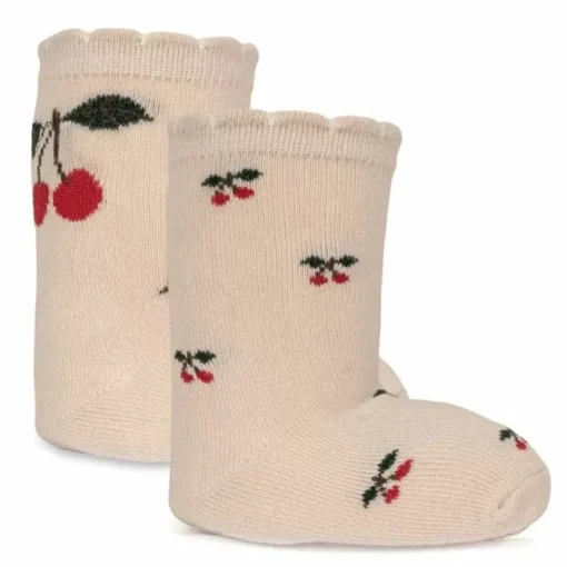 Konges Slojd Sokken Jacquard Big Cherry/Cherry 2St