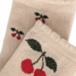 Konges Slojd Sokken Jacquard Big Cherry/Cherry 2St
