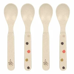 Lassig Little Mateys Spicy Orange Lepelset (4St) - Vrolijk En Veilig Voor Kinderen