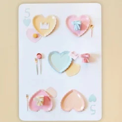 Lieflijke Pastel Hearts Gebaksservetten Van Meri Meri (16St)