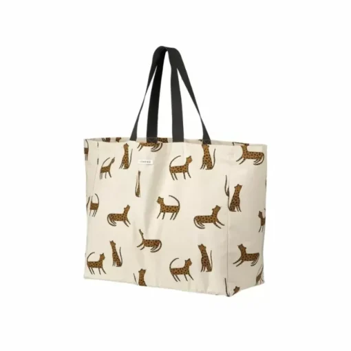 Liewood Maxi Tote Bag Leopard/Sandy - Biologisch Katoen