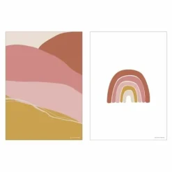 Little Dutch Poster A3 Horizon Pink