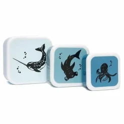 Lunchbox Set Sea Animals (3St) Petit Monkey