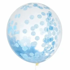 Mega Confetti Ballon Blauw 60Cm House Of Gia