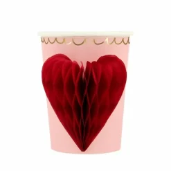 Meri Meri Bekertjes Met Honeycomb Hart (8St) - Drunk In Love